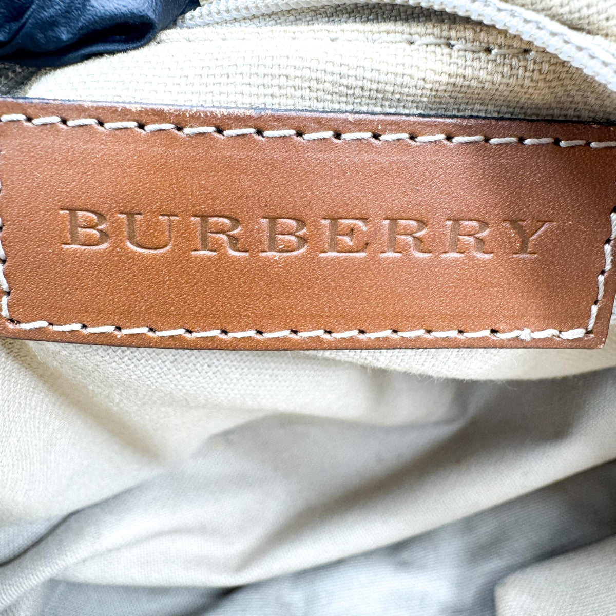 Burberry Haymarket Check Orchard Small Bowling Tote Bag