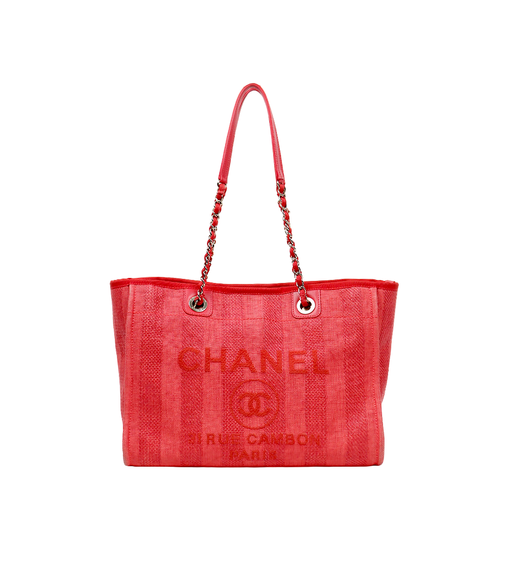 Chanel Red Deauville Bag