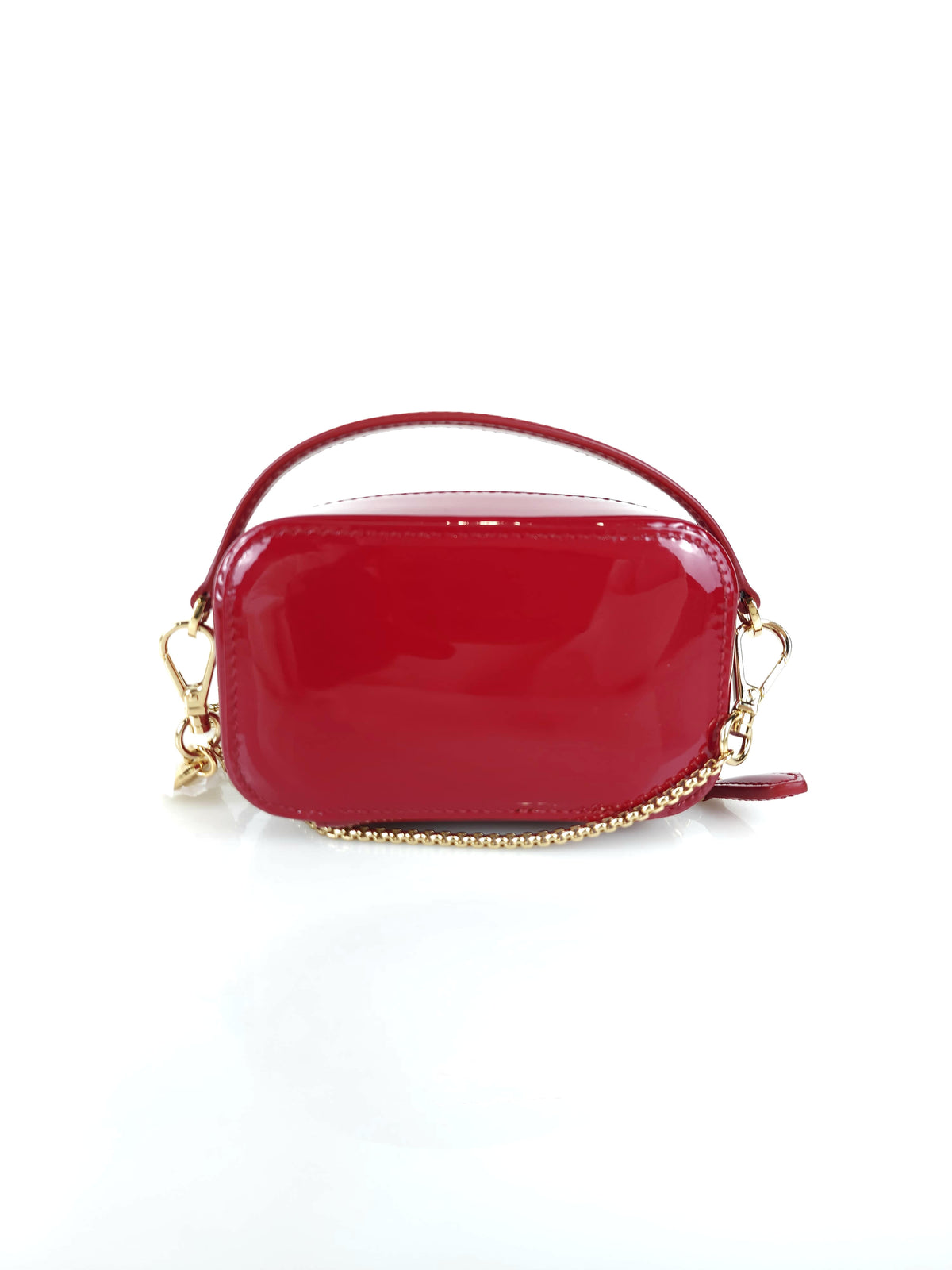 Mini Patent Leather Pouch Chain Crossbody Bag 1NR025