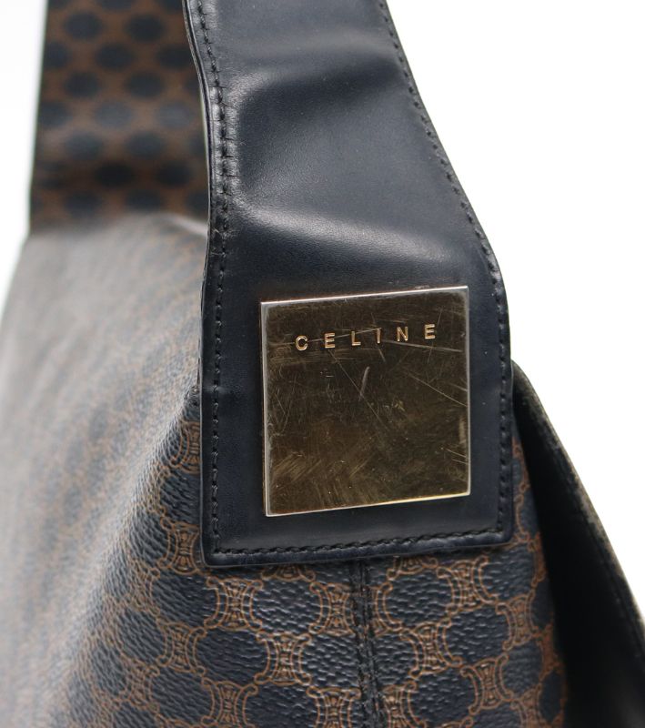 Celine Black Macadam Flap Crossbody Bag
