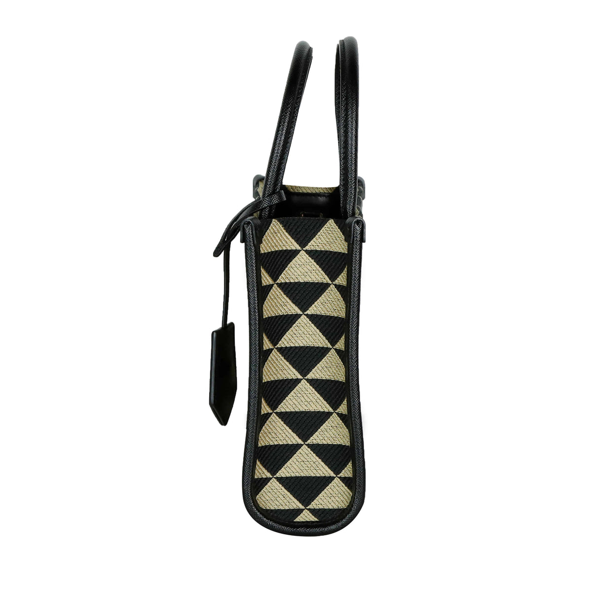 Micro Symbol Jacquard Fabric Tote Bag Crossbody 1BA355