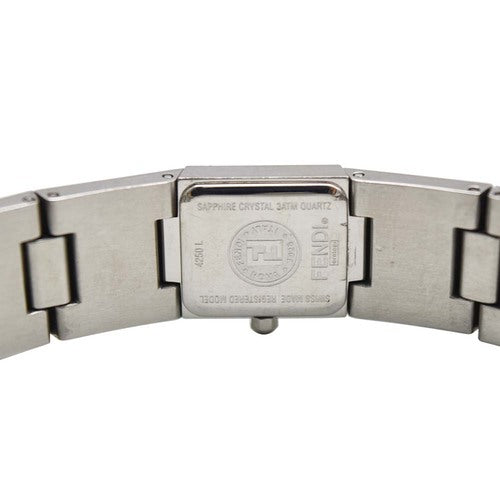 Fendi Metal Pyramid Silver Watch 4250L