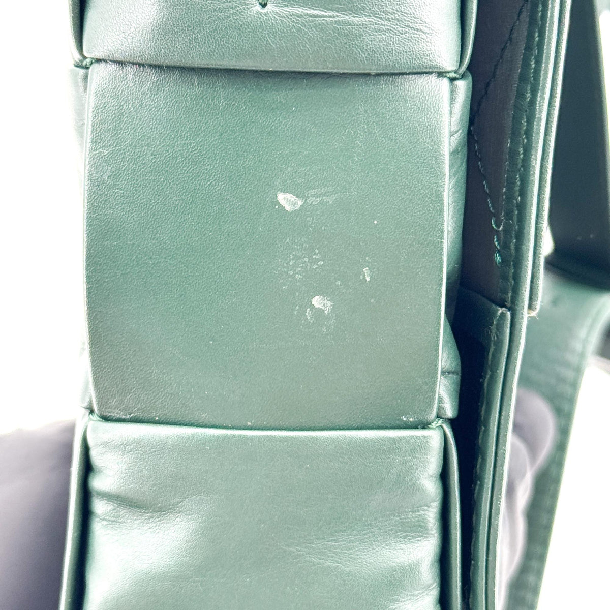 Bottega Veneta Cassette Bag on Chain Dark Green