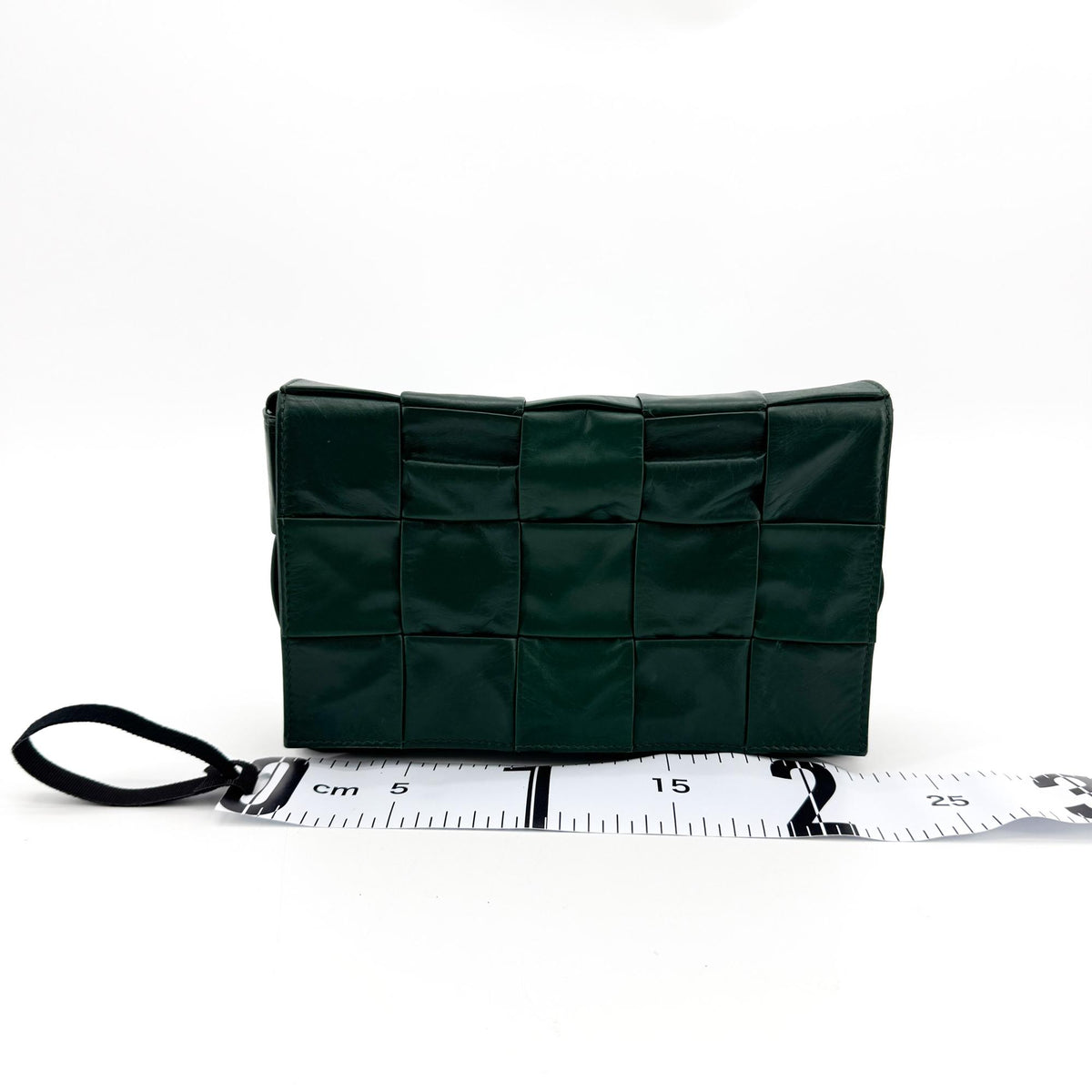 Bottega Veneta Cassette Bag on Chain Dark Green
