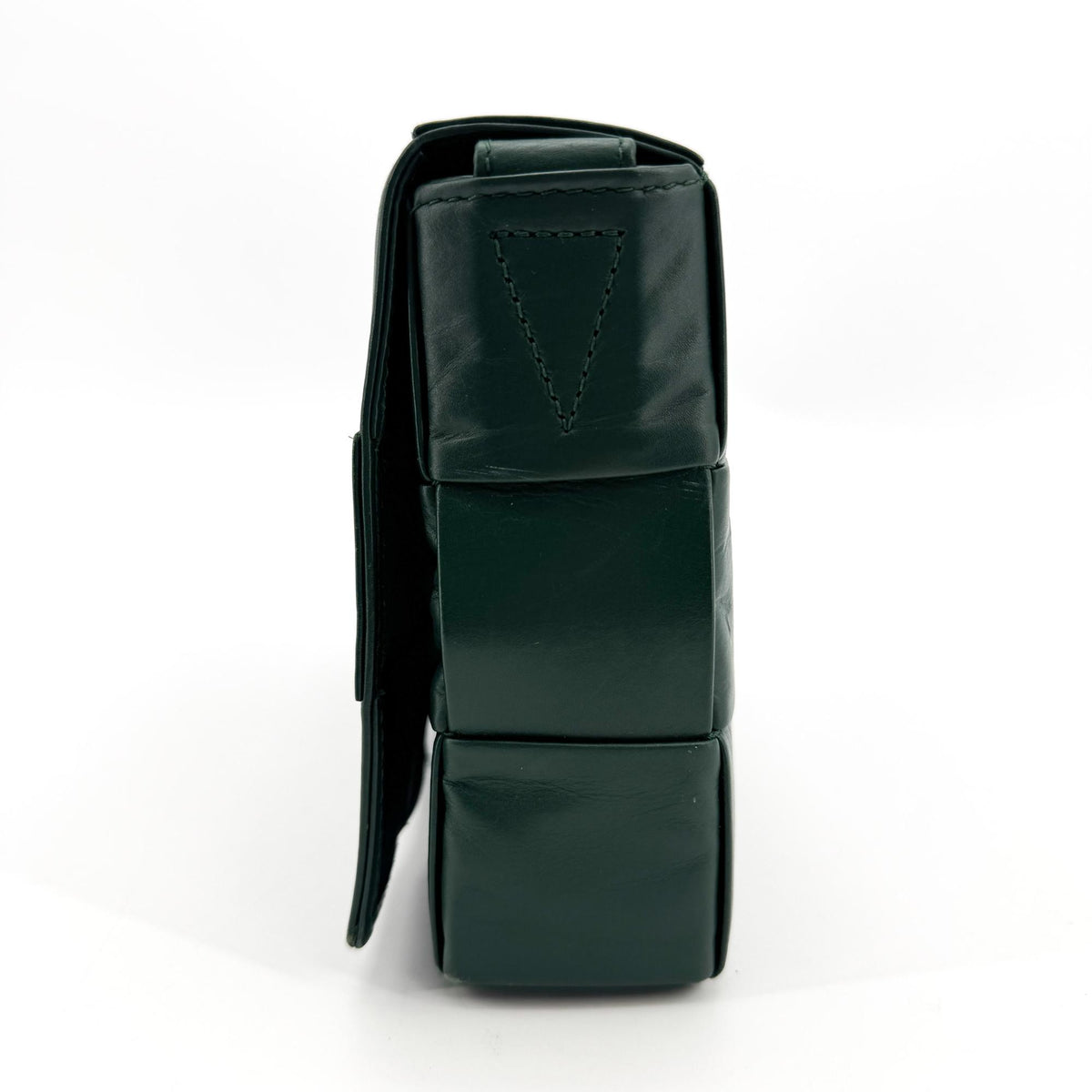 Bottega Veneta Cassette Bag on Chain Dark Green