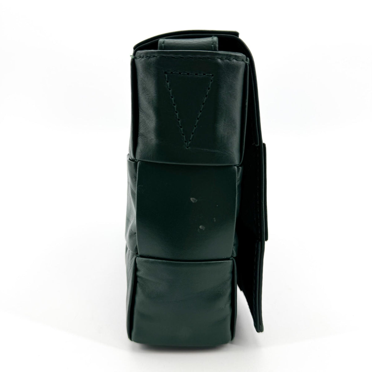 Bottega Veneta Cassette Bag on Chain Dark Green