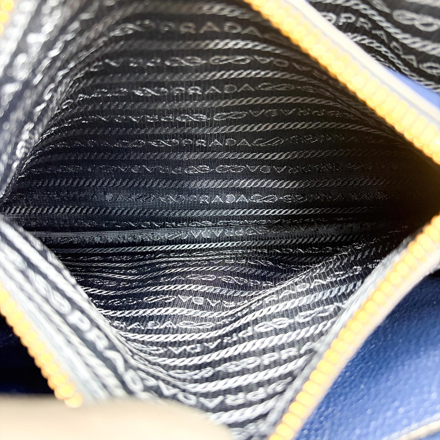 Prada Vitello Phoenix Tote Bag Baltico Gold Hardware