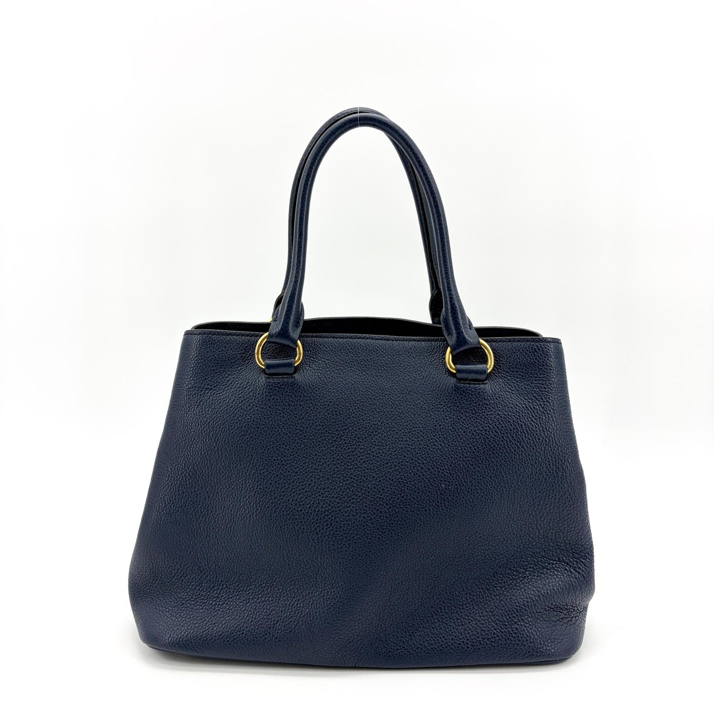 Prada Vitello Phoenix Tote Bag Baltico Gold Hardware