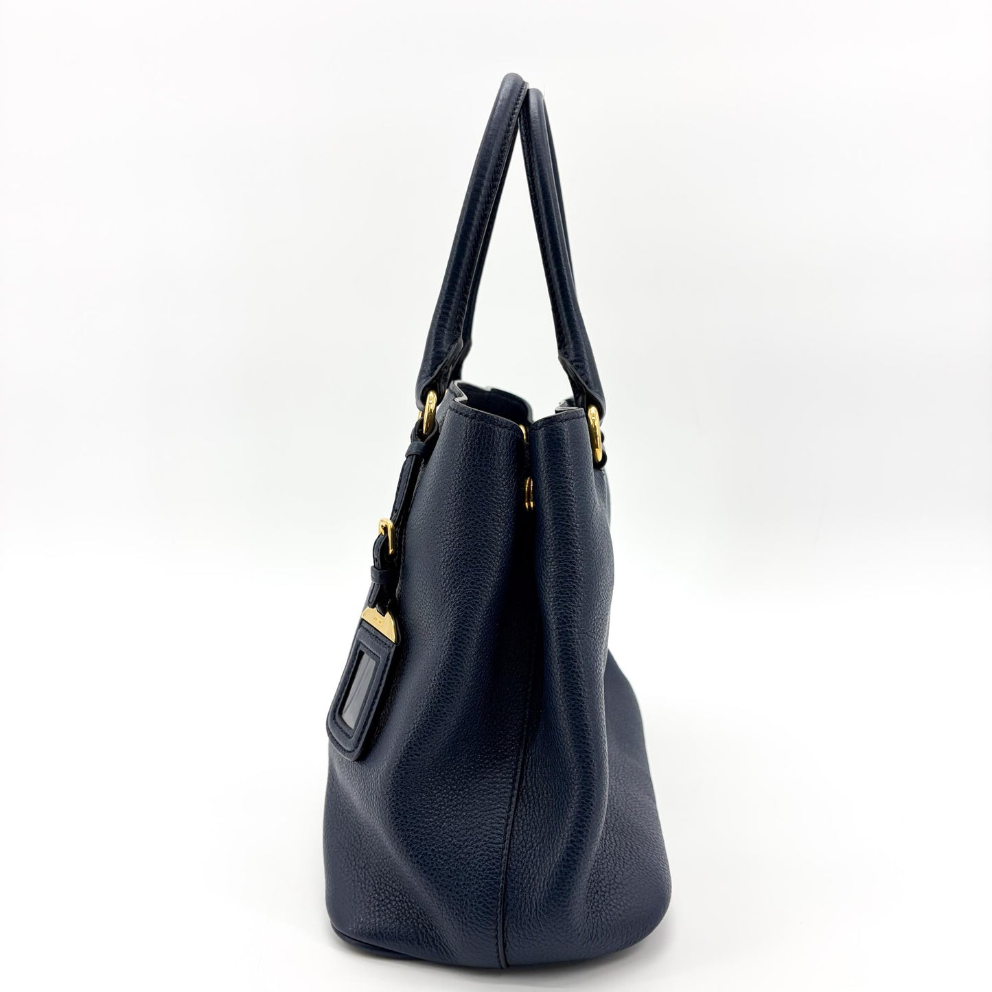 Prada Vitello Phoenix Tote Bag Baltico Gold Hardware