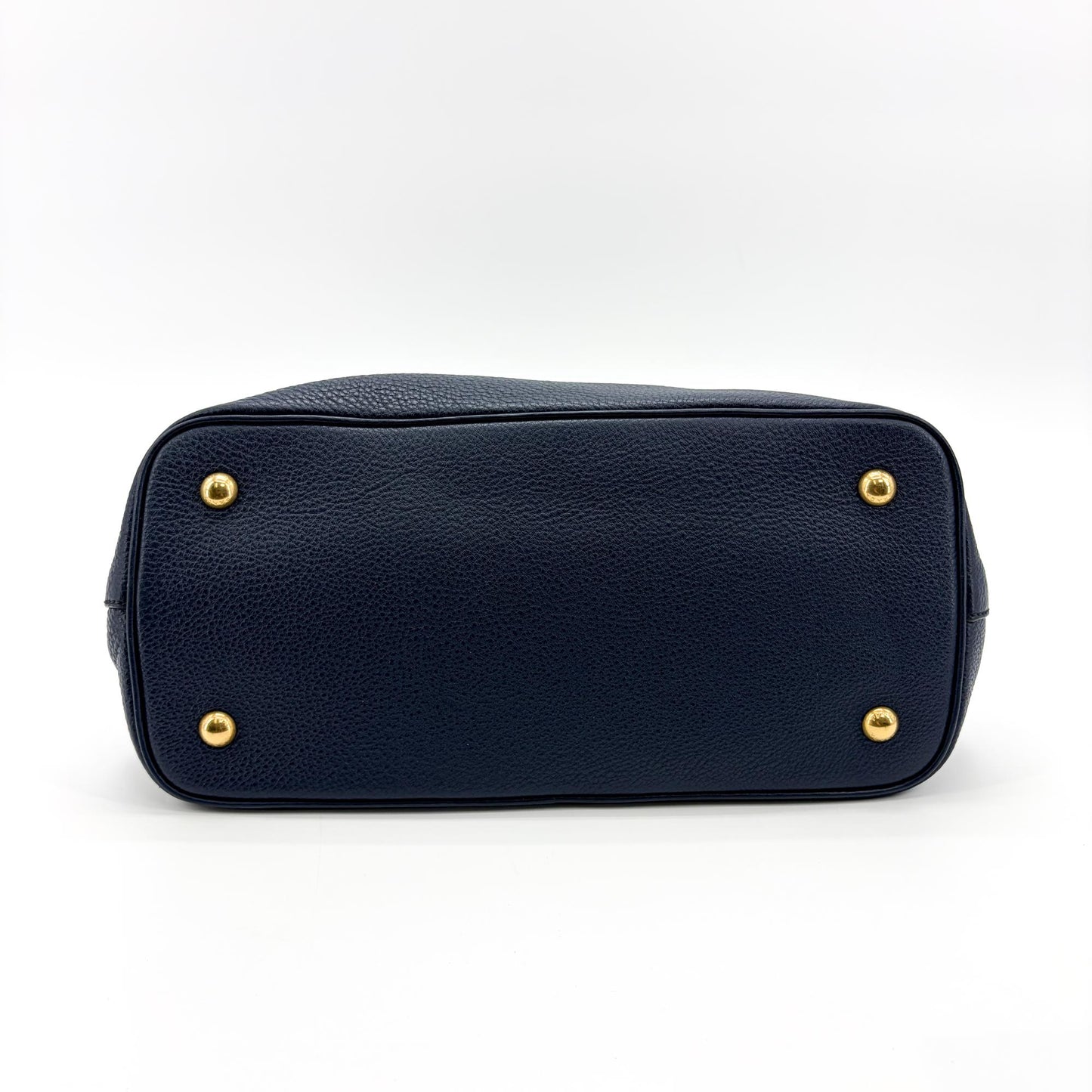 Prada Vitello Phoenix Tote Bag Baltico Gold Hardware