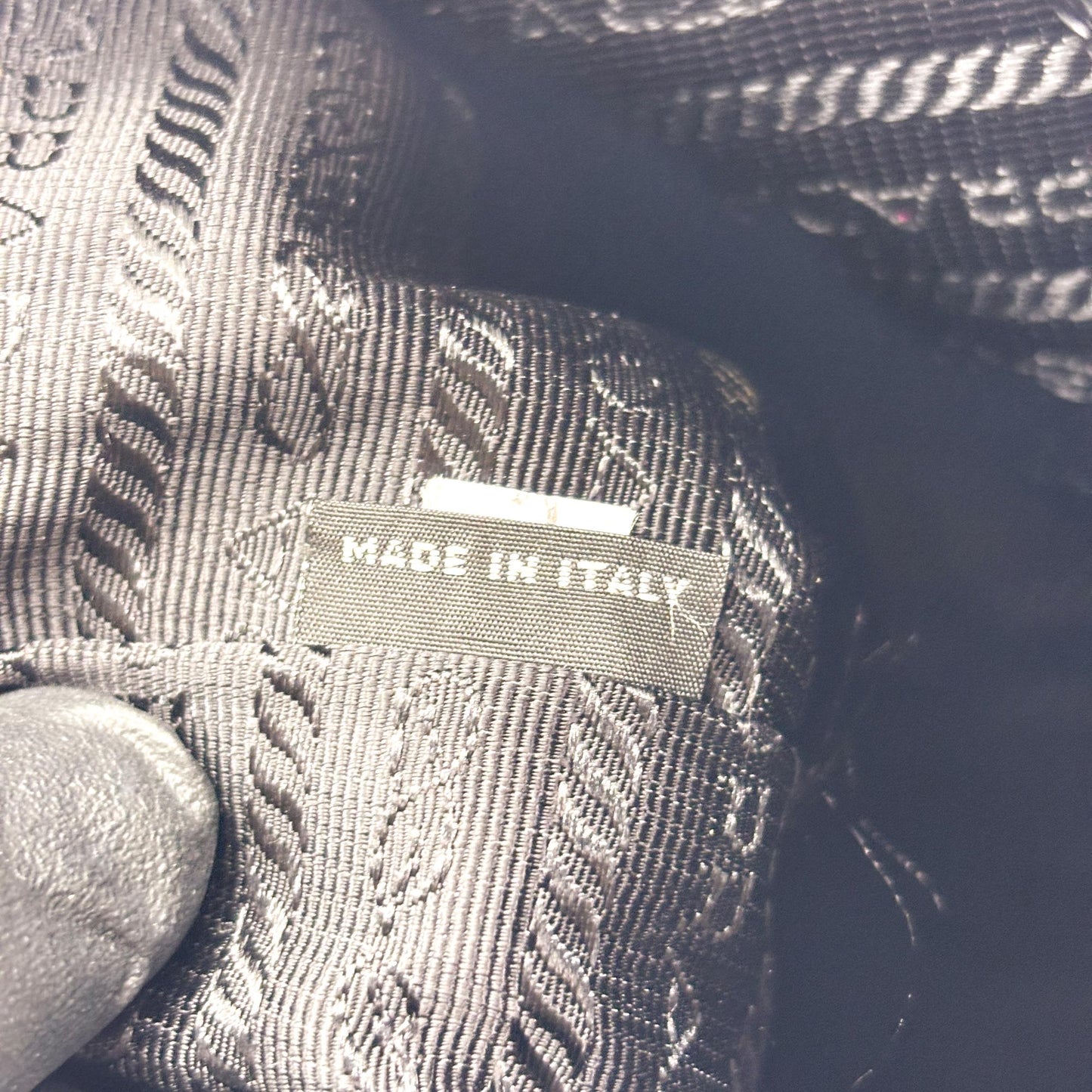 Prada Duet Black Leather Bucket Bag