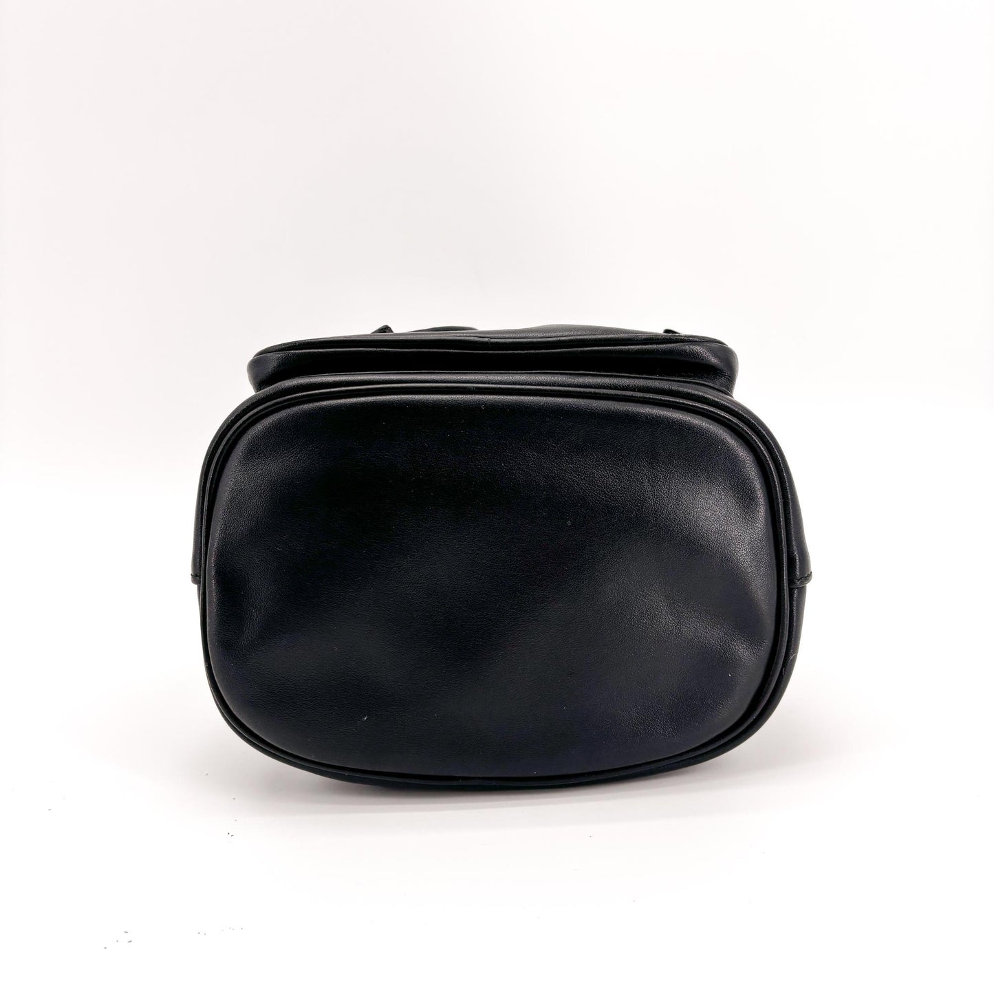 Prada Duet Black Leather Bucket Bag