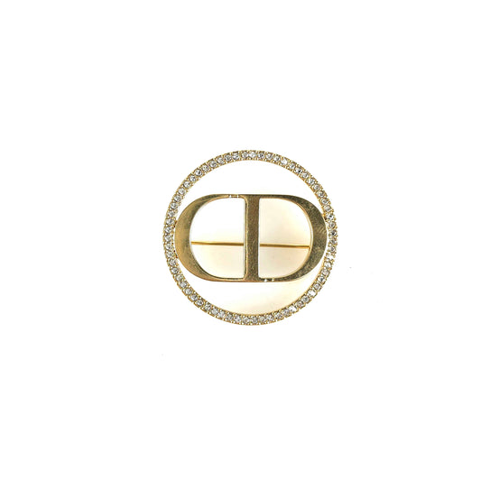 CD Circle Brooch