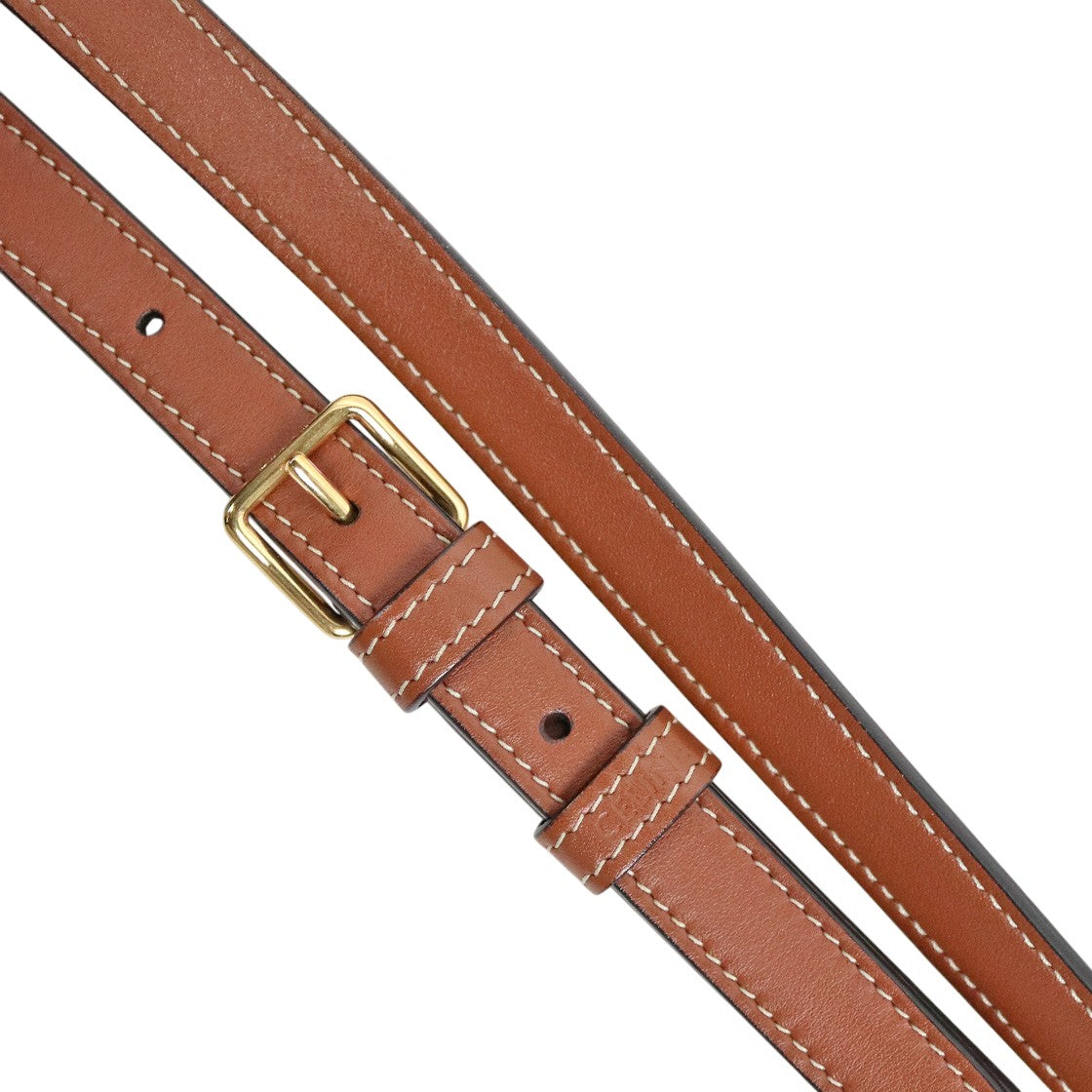 Céline Brown Quire Trio Bucket Shoulder Bag