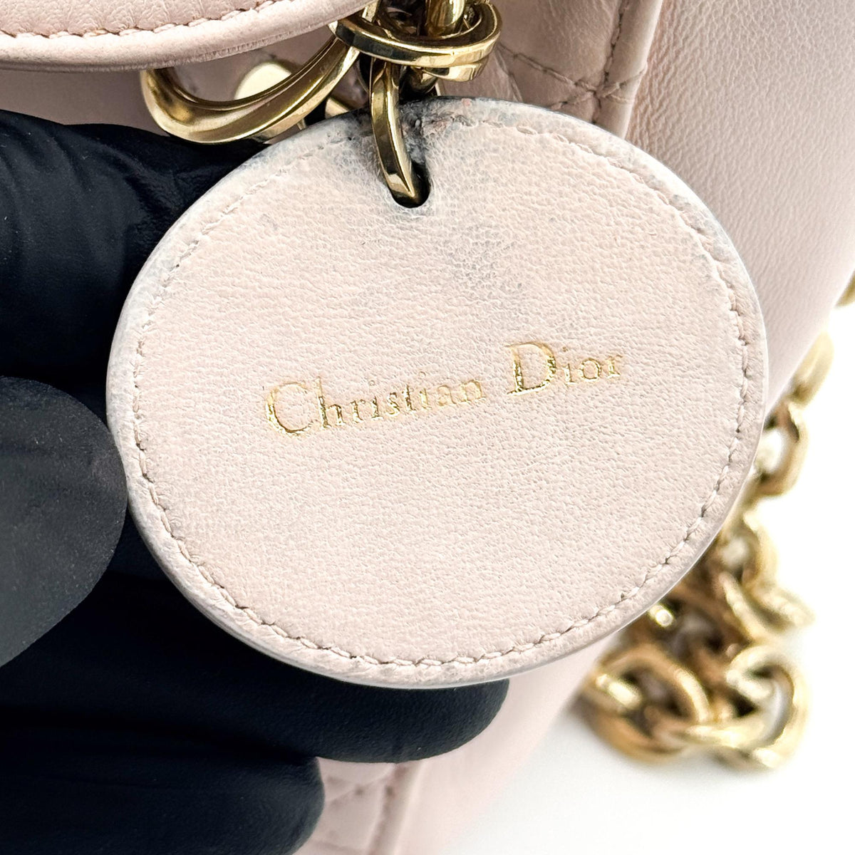 Dior Lady Dior Lambskin Double Chain Mini Bag