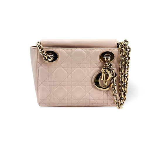 Dior Lady Dior Lambskin Double Chain Mini Bag