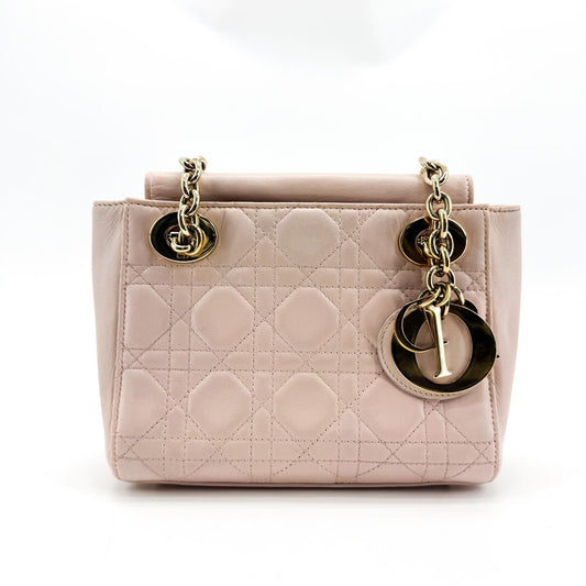 Dior Lady Dior Lambskin Double Chain Mini Bag