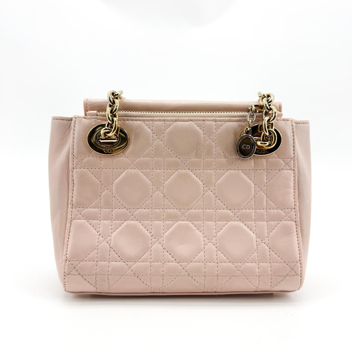 Dior Lady Dior Lambskin Double Chain Mini Bag