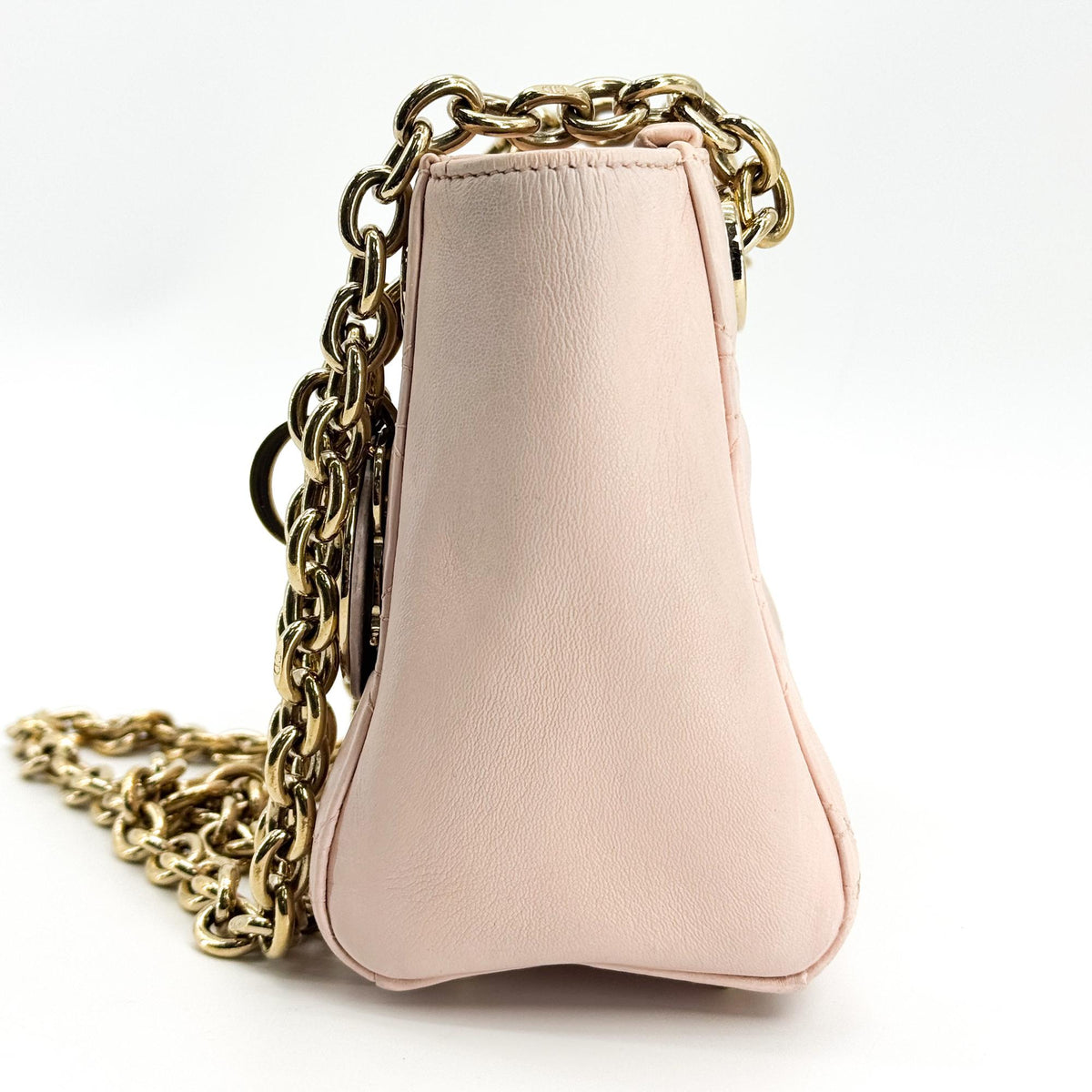 Dior Lady Dior Lambskin Double Chain Mini Bag