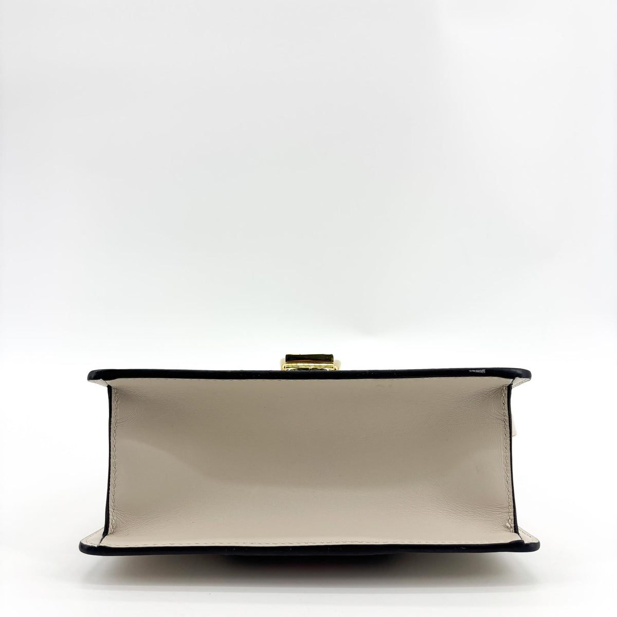 Gucci Sylvie Mini Leather Top Handle Bag White