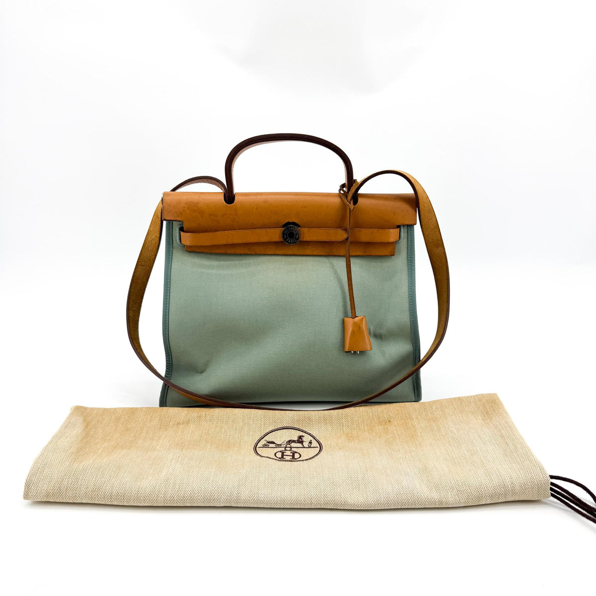 Hermès Herbag 31 PM Sky Blue