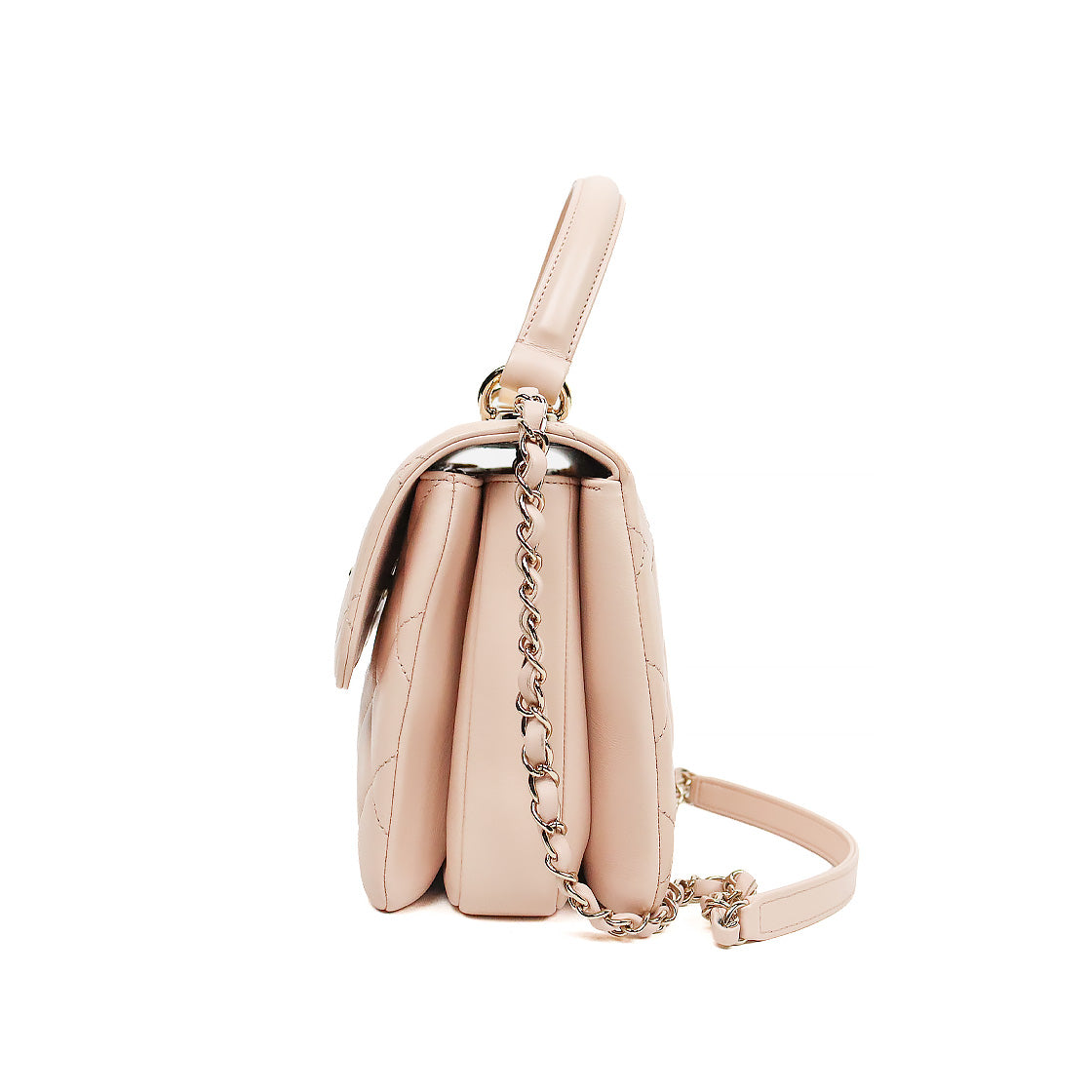 Chanel Small Pink-Beige Trenti CC Shoulder Bag