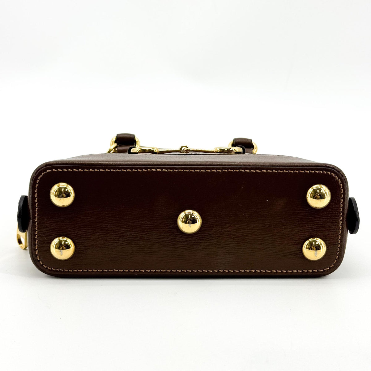 Gucci Horsebit 1955 Mini Top Handle Bag GG Supreme Brown