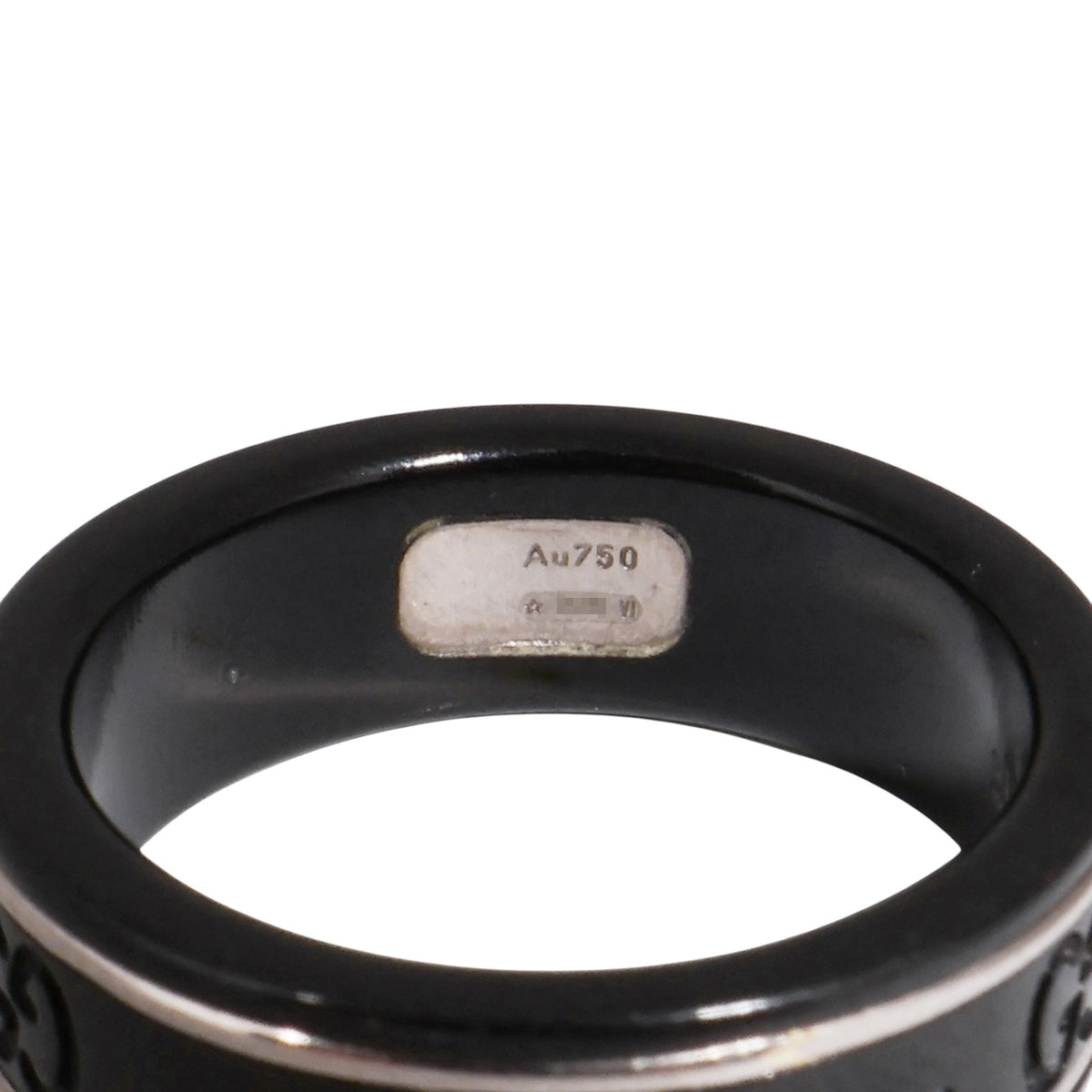Gucci 225985 White Gold Icon Thin Ring