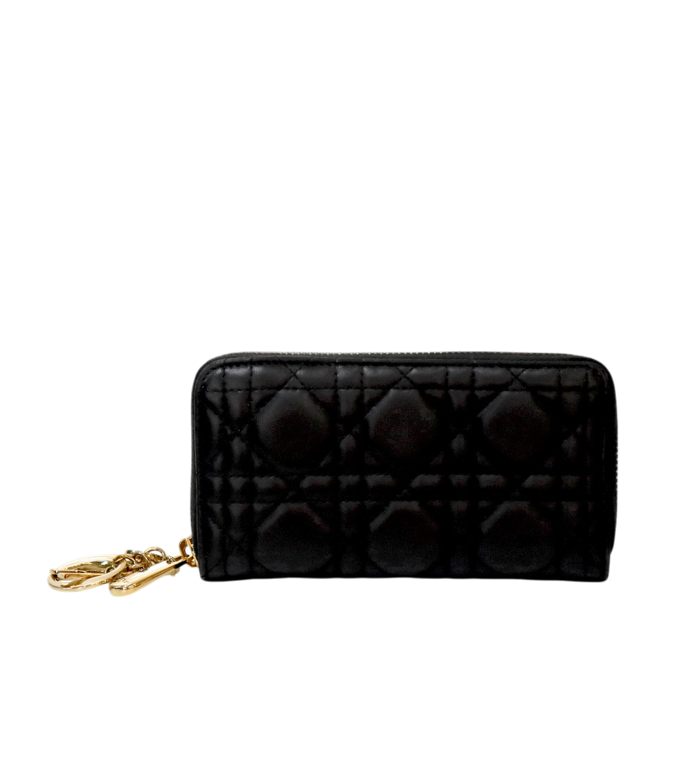 Dior Black Canage Long Wallet