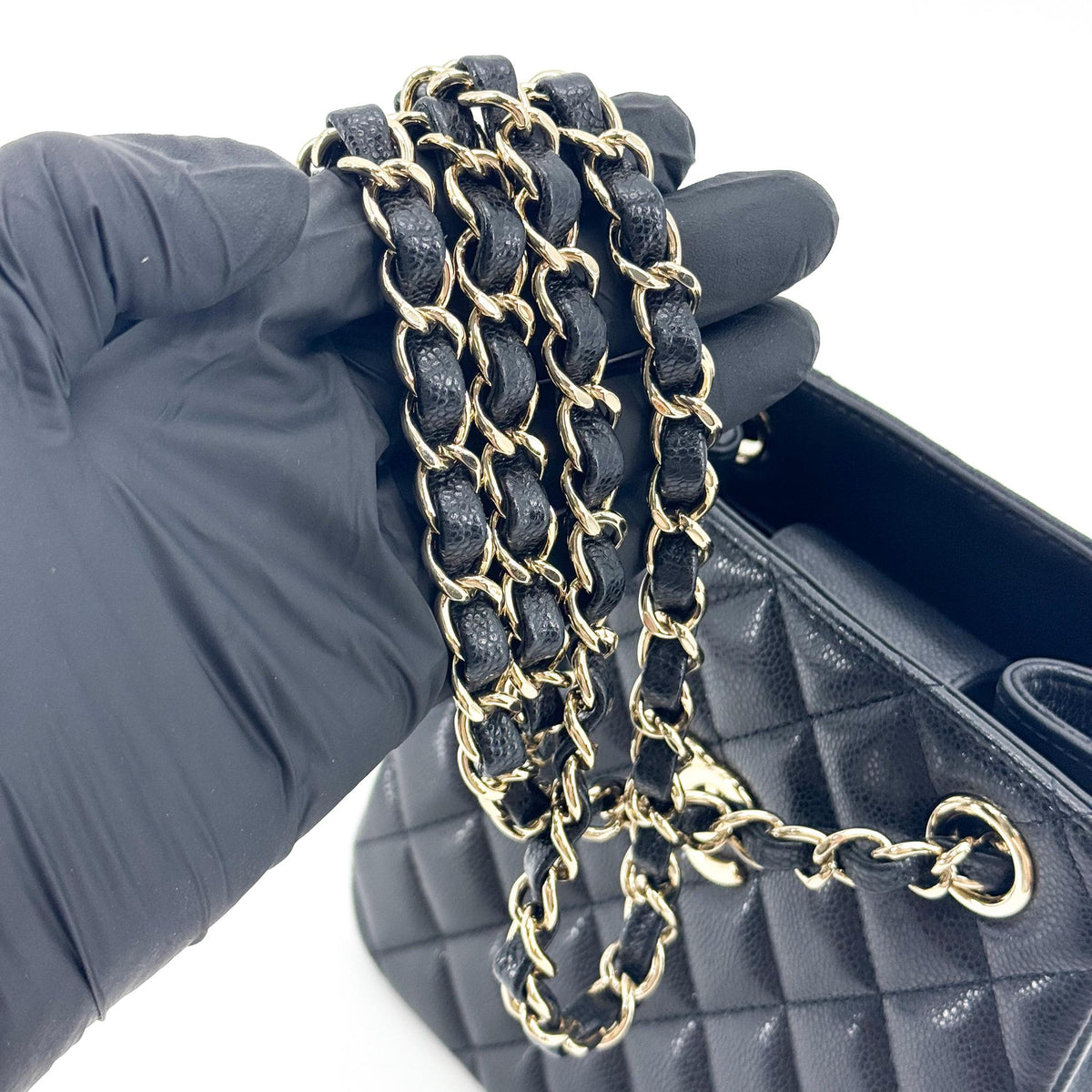 Chanel Mini Bucket Bag Grained Calfskin