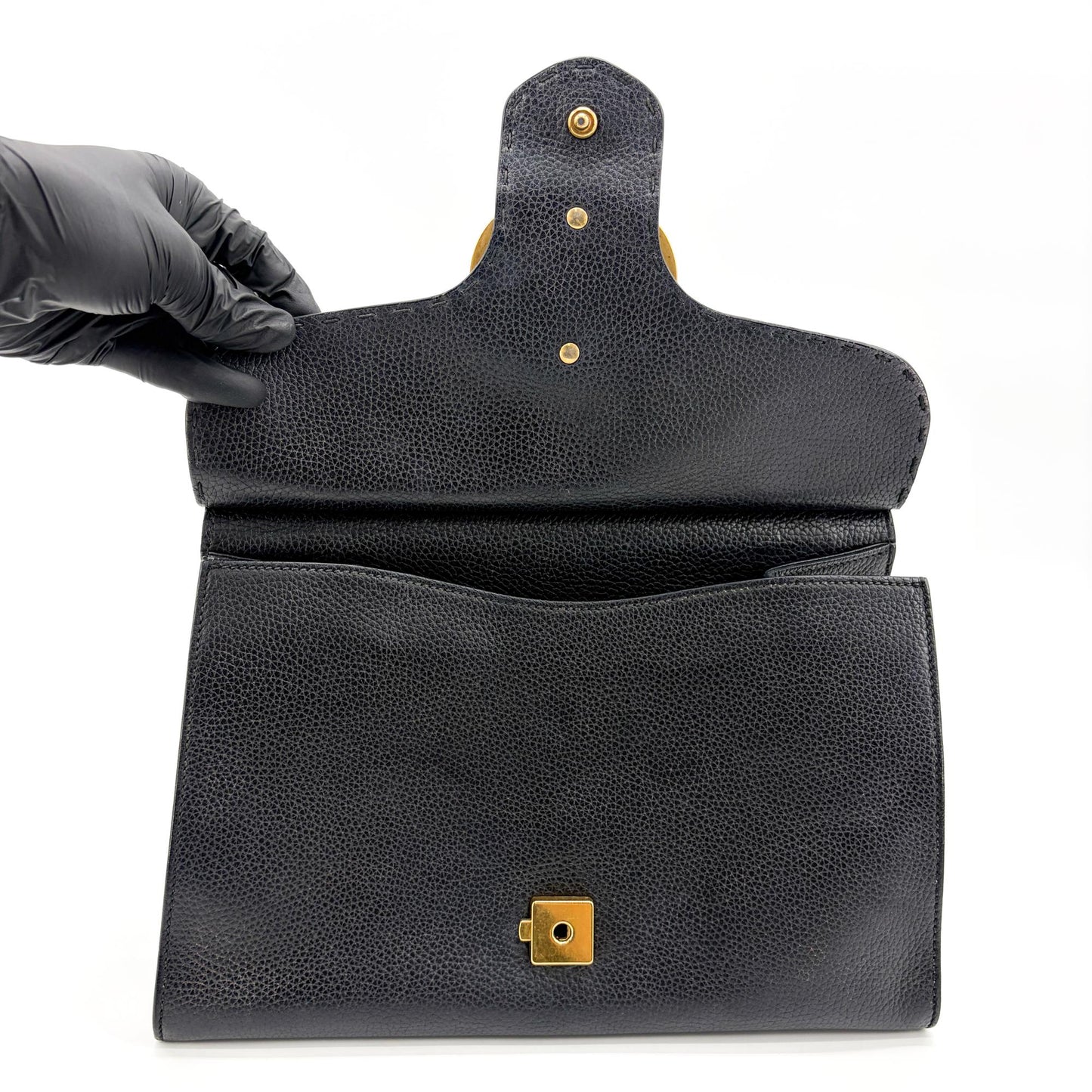 Gucci GG Marmont Small Top Handle Bag Black