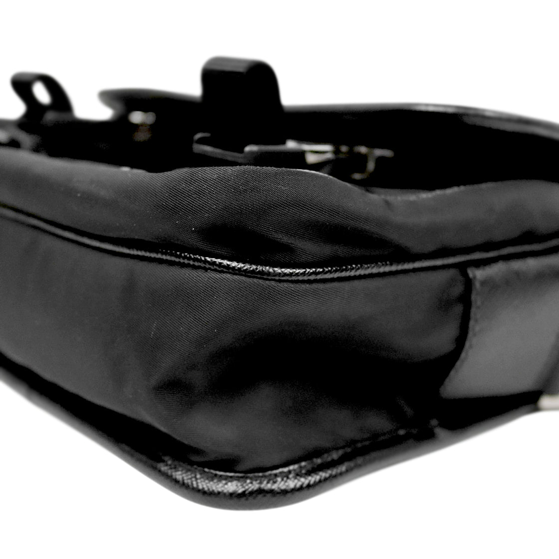 Prada Black Rynylon Messenger Crossbody Bag