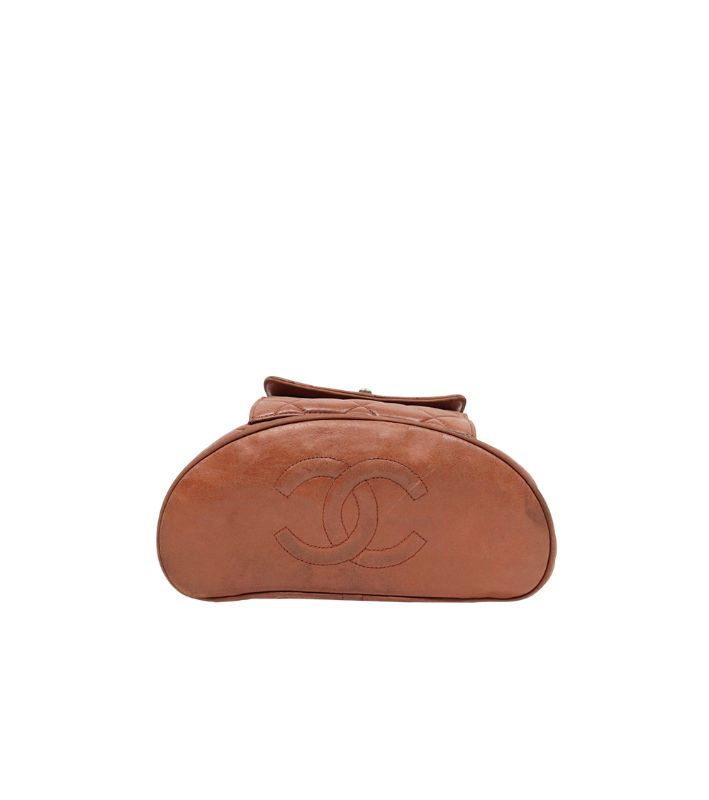 Chanel Brown Lambskin Dumas Backpack