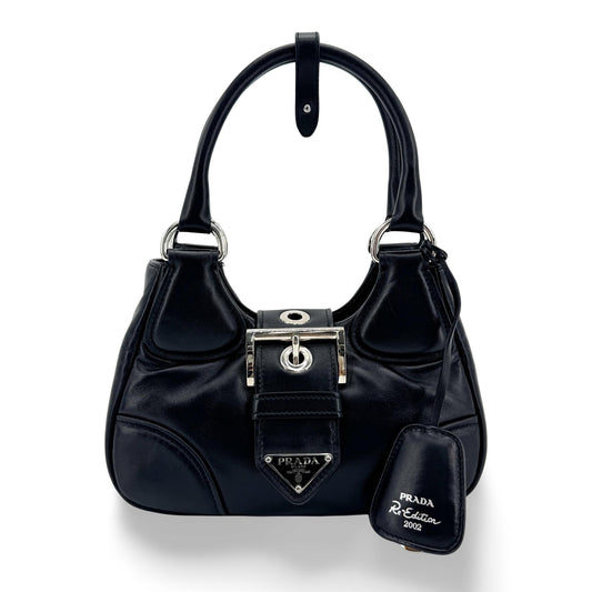 Prada Moon Padded Napa Leather Bag Black