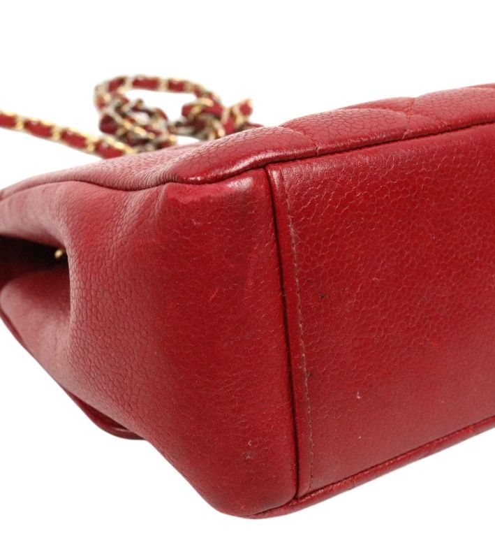 Chanel Red Caviar Diana Bag
