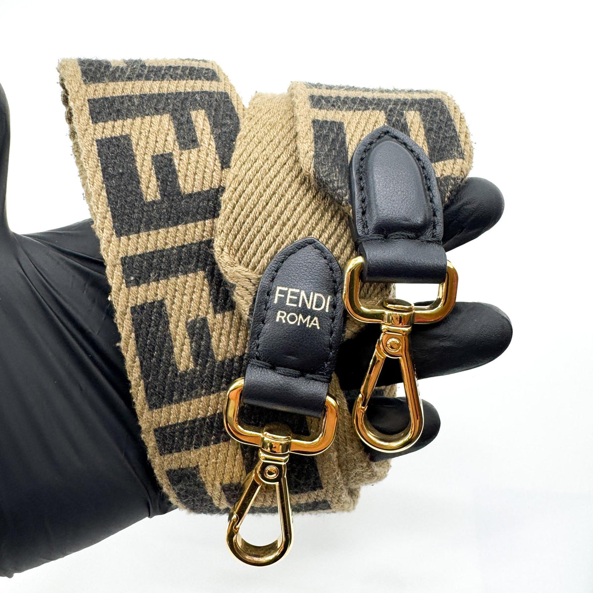 Fendi Flip Bag Small Black Brown Red
