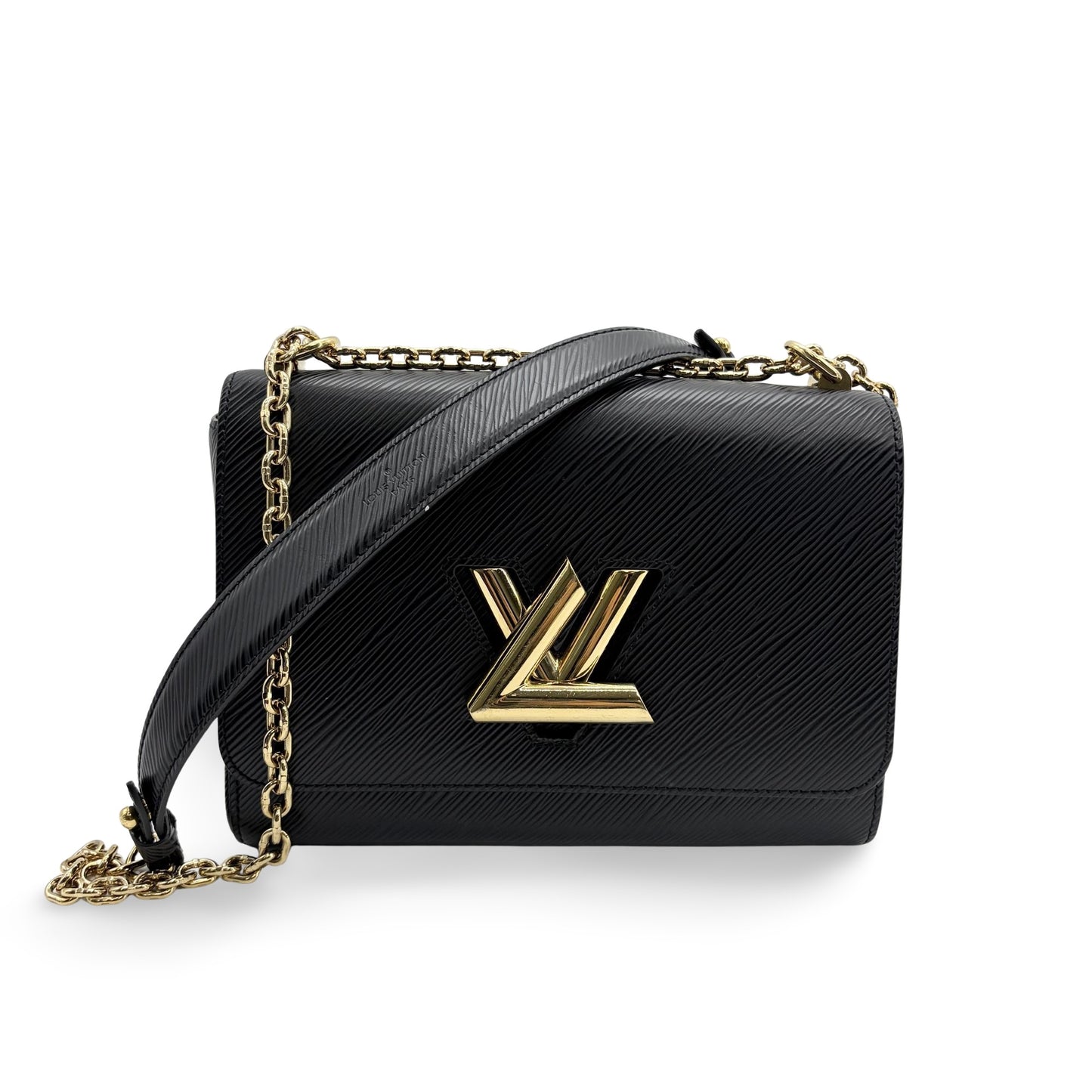 Louis Vuitton Twist MM Black Epi Leather Gold Hardware