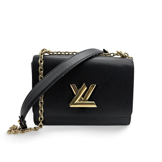 Louis Vuitton Twist MM Black Epi Leather Gold Hardware