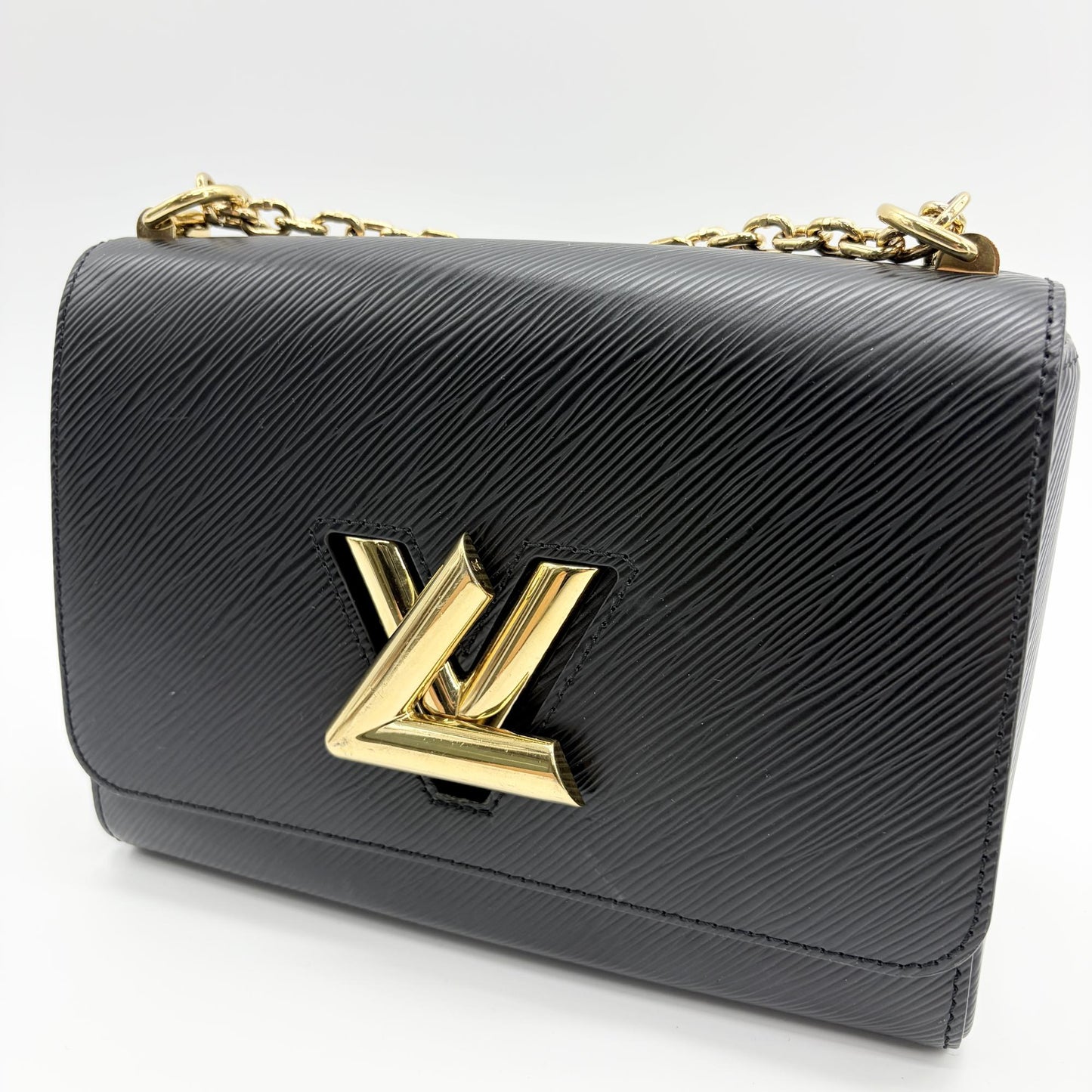 Louis Vuitton Twist MM Black Epi Leather Gold Hardware