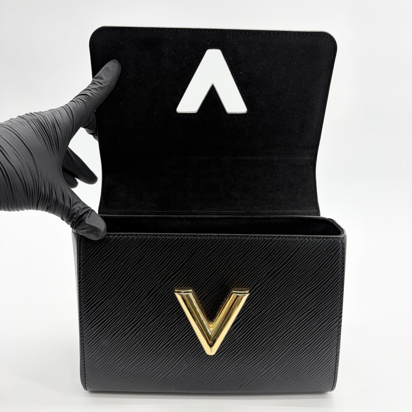 Louis Vuitton Twist MM Black Epi Leather Gold Hardware