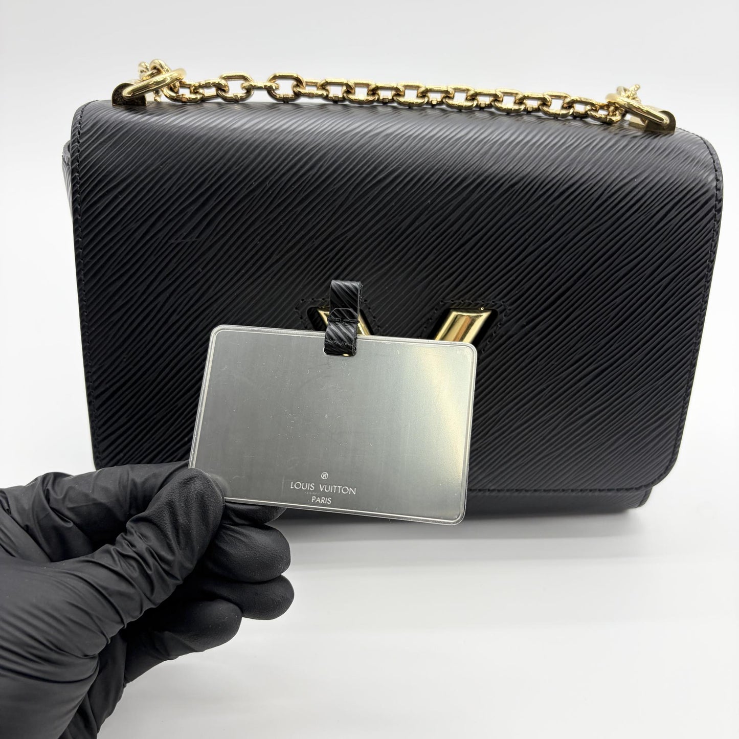 Louis Vuitton Twist MM Black Epi Leather Gold Hardware