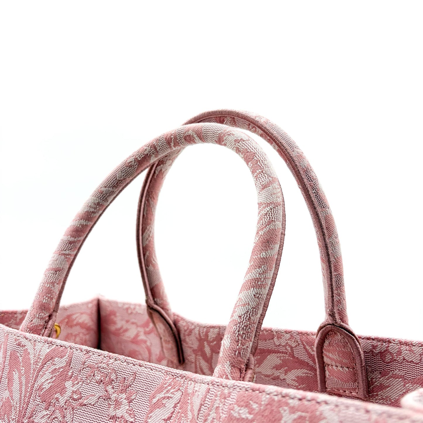 Versace Large Logo Jacquard Baroque Tote Bag Pink
