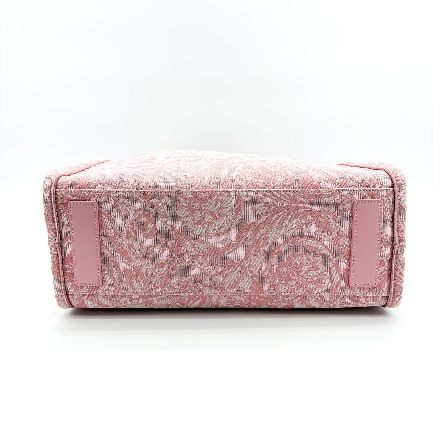 Versace Large Logo Jacquard Baroque Tote Bag Pink