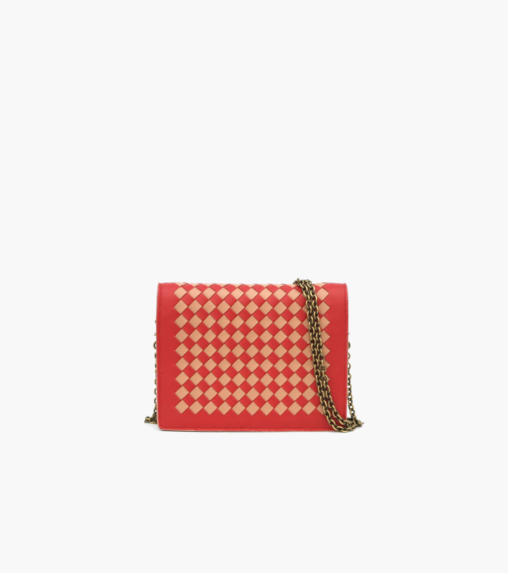 Bottega Veneta Red Shoulder Bag