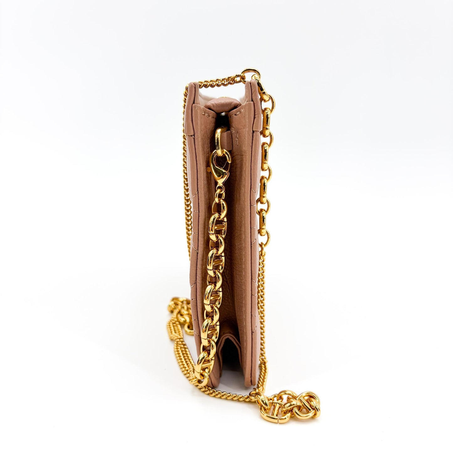 Dior Caro Slim Pouch Rose des Vents Cannage Calfskin
