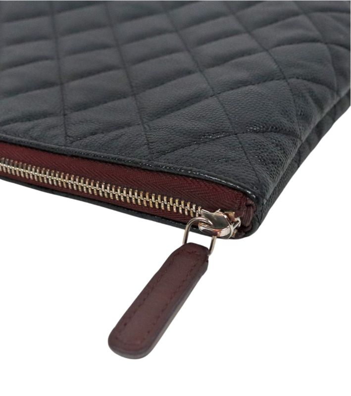 Chanel Black Caviar Clutch Bag