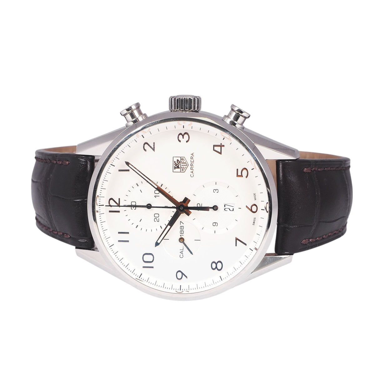 TAG Heuer CAR2012 Carrera Automatic Leather Band Watch