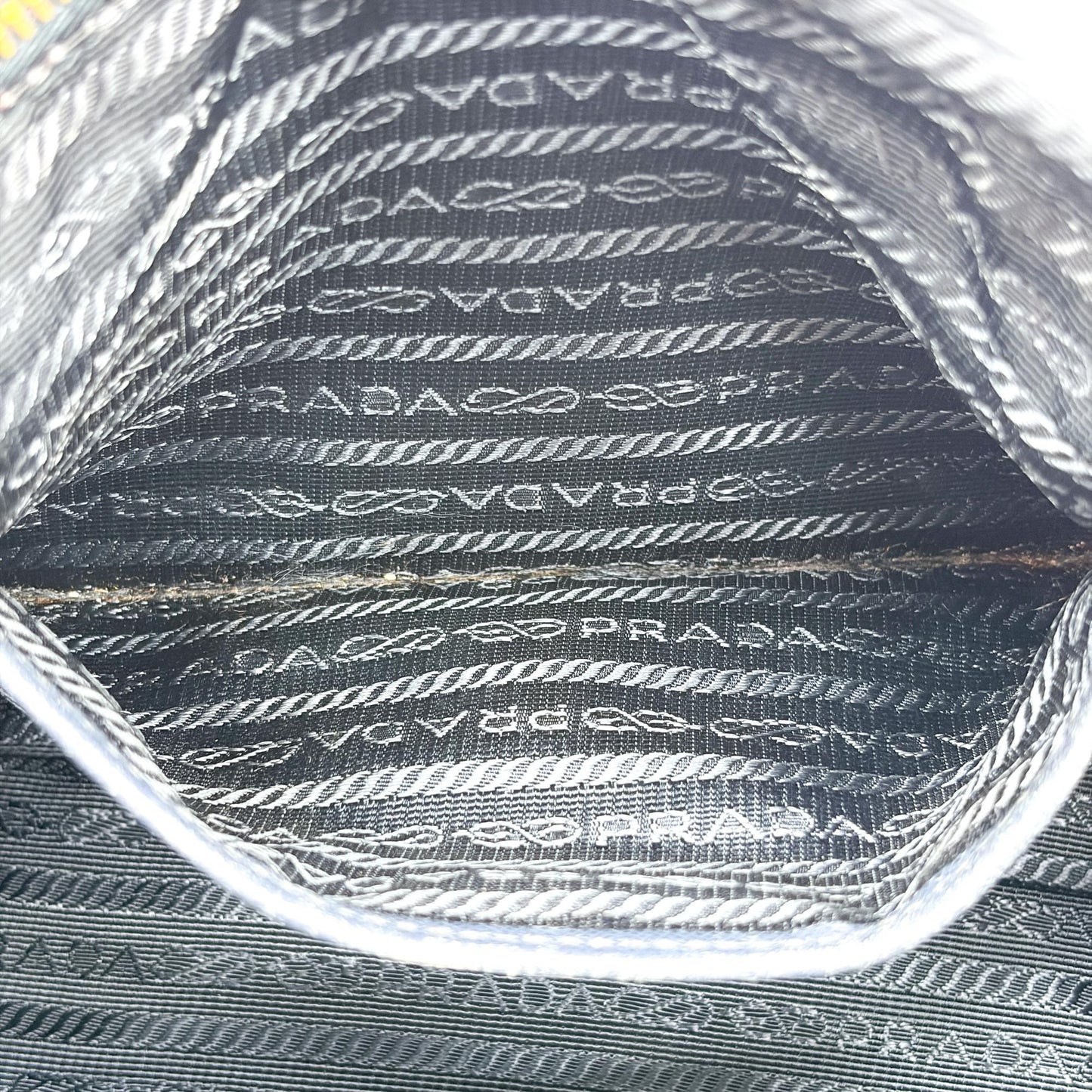 Prada Tessuto Saffiano Tote Bag Navy
