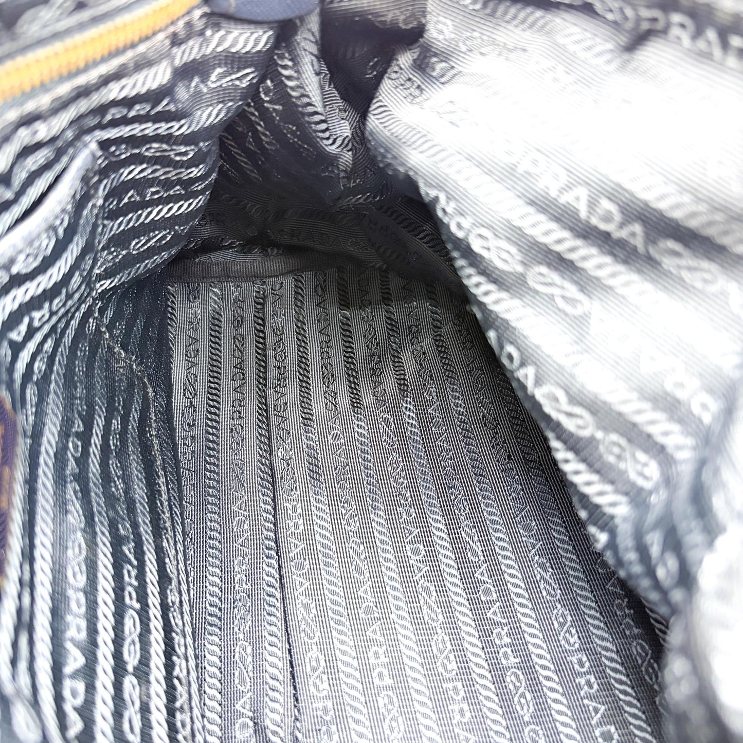 Prada Tessuto Saffiano Tote Bag Navy