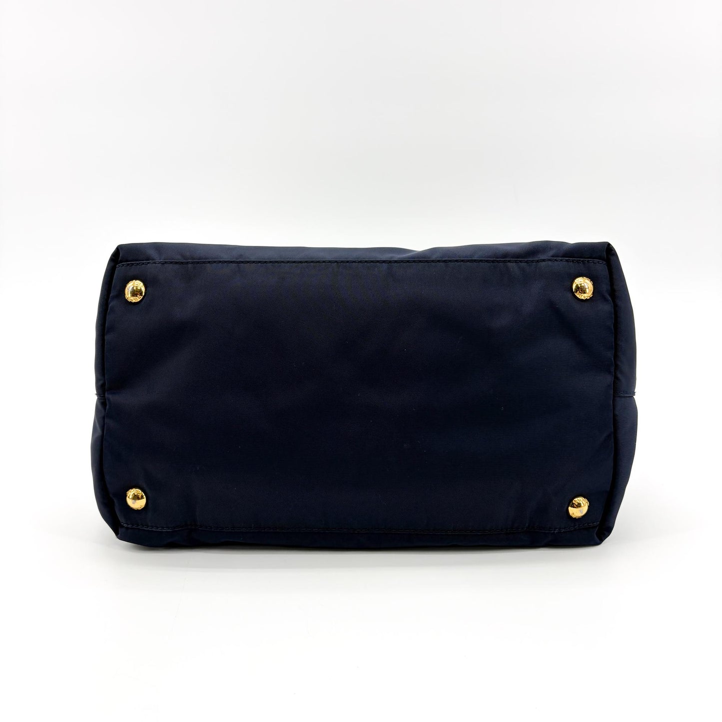 Prada Tessuto Saffiano Tote Bag Navy